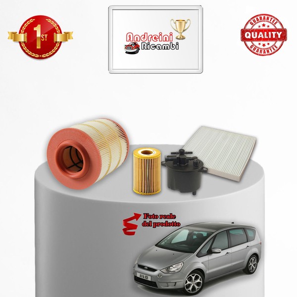 Inspektionskit Filter Ford S-MAX 2.2 Tdci 147KW 200CV Von 2010->-image