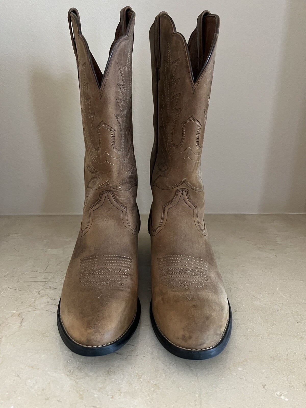 Ariat Women’s Tan Suede Leather Cowboy Western Boots Size 9.5B Style