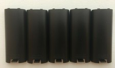 5x Lot New Replacement Battery Covers for Wiimote - Black - US Seller