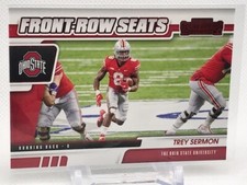 2021 Contenders Draft Trey Sermon Front Row Seats RED parallel #32 49ers