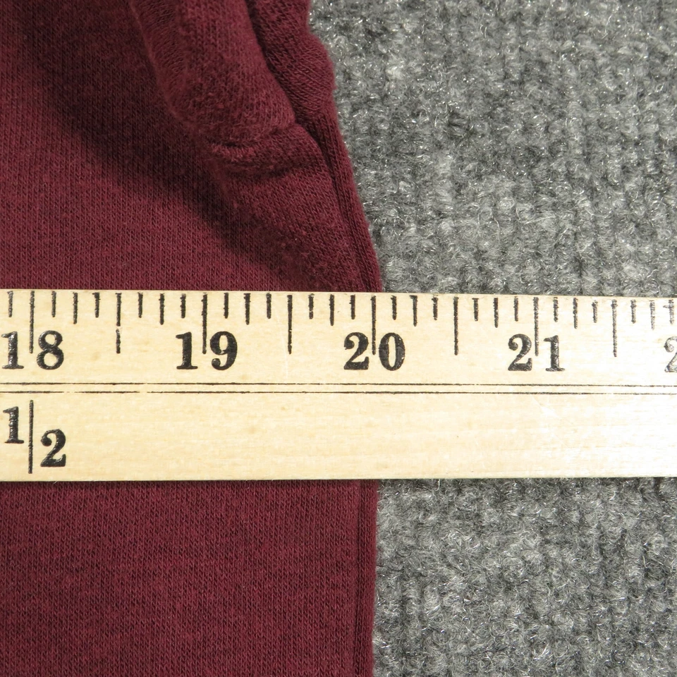 Sudadera Gap Mujer Pequeña Granate Fitness Entrenamiento Atlético Algodón Cuello Redondo Foto 3 de 4