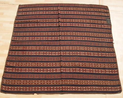 VINTAGE KILIM RUG TURKISH KELIM HAND WOVEN SQUARE WOOL RED 20+ AREA RUGS 5X5ft