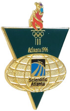 Olympics Atlanta 1996 Sponsor Scientific Atlanta Telecommunications Lapel Pin