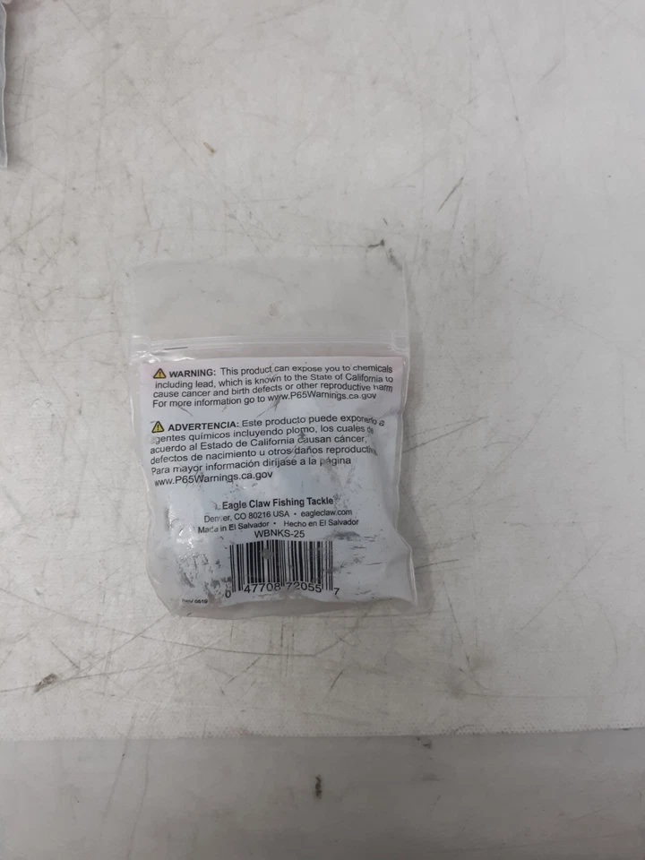 Eagle Claw WBNKS-25 Bank Sinkers 2.5 OZ Plomo Pesos Lote de 4 Paquetes (12 Total) Foto 3 de 4