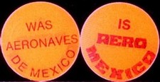 Was Aeronaves / Is Aero Mexico Airlines 1960's Small VARI-VUE Lenticular Flicker