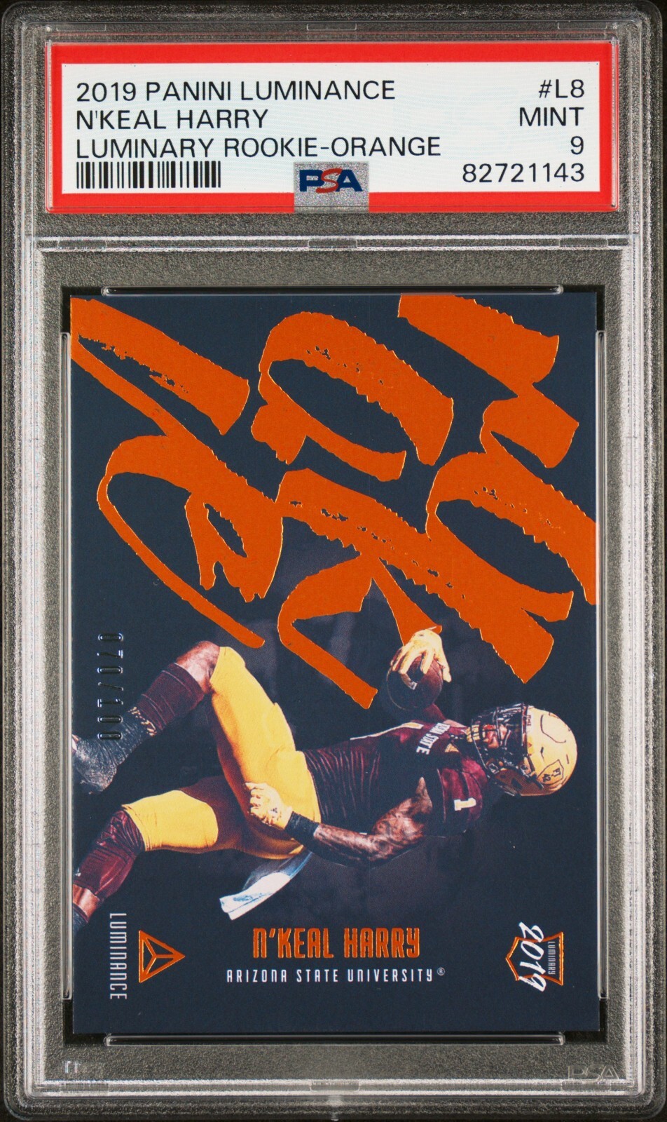 N'Keal Harry Panini Luminance Luminary Rookie #L8 Orange