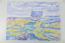 Wilhelm Klußmann Aquarell 1994 sig. unbetitelt 48x66cm N-1610