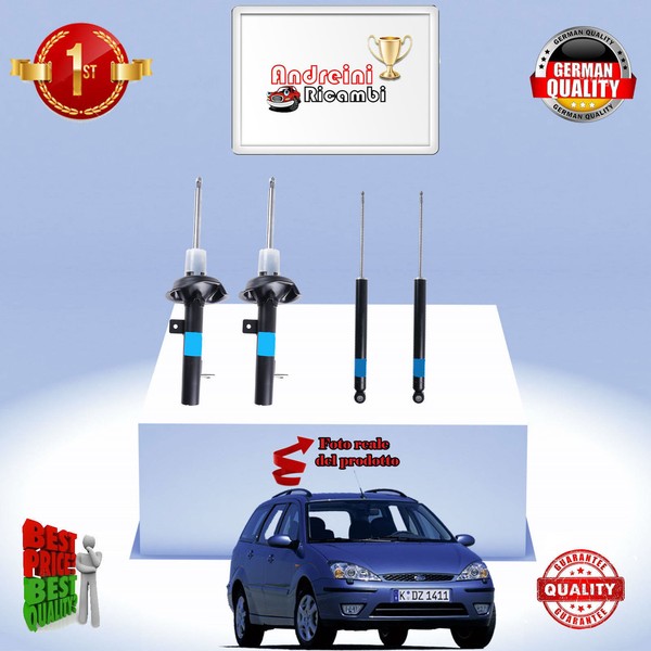 Set 4 StoßDäMpfer Vorderseite + Heck Ford Focus Sw 1.8 Tdci 74KW 100CV Von-image