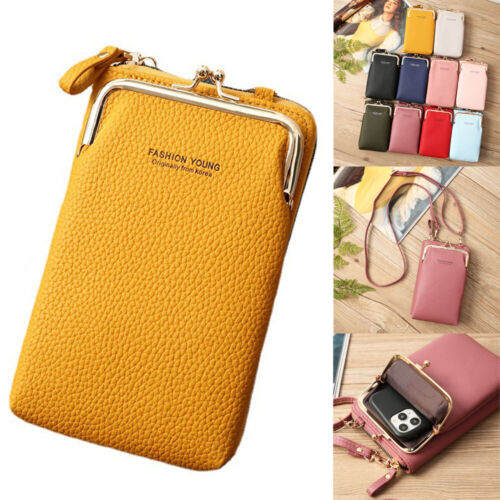 Women Leather Cell Phone Purse Crossbody Handbag Wallet Case Small Shoulder Bag - Picture 1 of 20