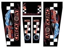 Data East Checkpoint Check Point Pinball Machine CABINET Decal Set