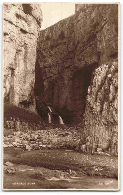 Gordale Scar Yorkshire Nr Skipton - Echtfoto Postkarte N06