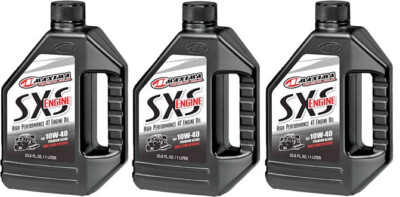 3 1Lt Liter Bottles Maxima SXS Premium 10W-40 UTV Mineral Engine Oil