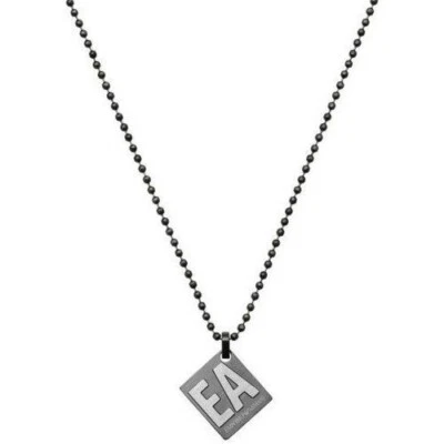 Collier| homme| Emporio Armani| EGS2754060-NEWLOGO| Gris - Photo 1/3