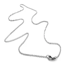 30 Inch Long Silver Thin Stainless Steel Necklace Chain 1.6mm Wide USA Seller