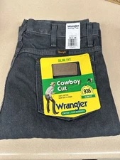 Vintage Deadstock Wrangler 936PWD Cowboy Cut PW Slim Fit Jeans 33x36 w tags