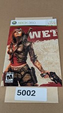 Wet - Xbox 360 - Manual Only  NO GAME 