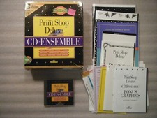 Print Shop Deluxe PC CD Ensemble Broderbund 1994 1995 Windows 3 CD-ROM