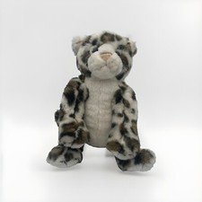 Build A Bear BAB Spark Snow Leopard Plush Cat Cheetah Toy 14  Meows Retired