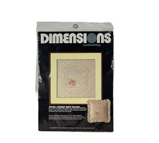 Dimensions Candlewicking Birth Record 4122 VINTAGE 1984 special journey baby NEW