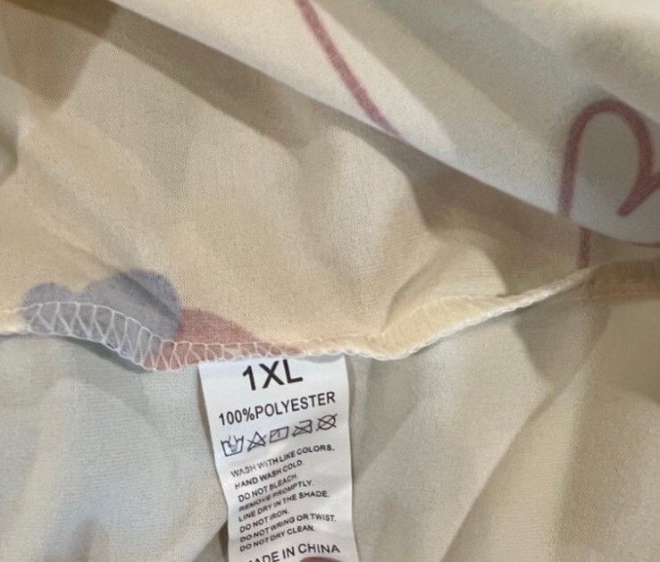 Cartoon Strawberry & Star Print Pajama Set