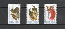 T3514 Timbre Indonesie 1982 Oiseaux de Paradis 3v. MNH
