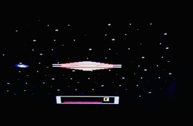 ATARI 2600 CX-2600A CONSOLE/2 JOYSTICKS/ENCOUNTER @ L5 COSMIC ARK /M.COMMAND EXC