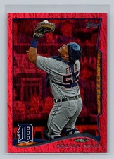 2014 Topps #28 Brayan Pena Red Foil
