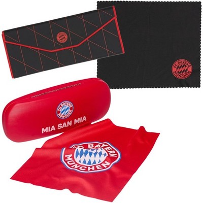 FC Bayern München Brillenetui MIA SAN MIA Brillenputztuch Sonnenbrille Etui FCB