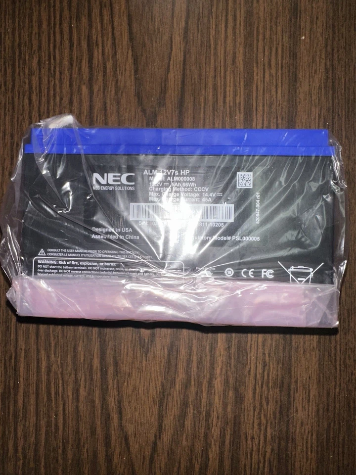 NEC ALM 12V7s lithium-ion battery M#:ALM000008 - Image 2 of 3