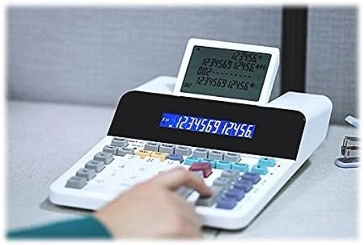 White Paperless Printing Calculator, Large 12-Digit Display - Image 4 of 4