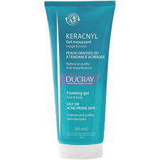 Ducray Keracnyl Cleansing Gel Face Body Without Soap Gentle Cleanse 200ml NEW