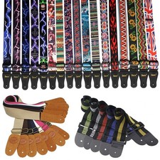 Guitar Strap Adjustable Pure Cotton Guitar Straps Multi-Color Guitar Belts for B