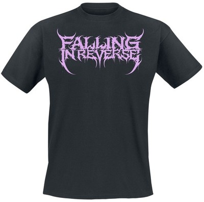 Falling In Reverse T-Shirt Herren Popular Monster Text schwarz Band-Merch, Bands