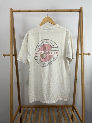 VTG Charlotte Pipe Foundry Work WIP Thrashed Distressed Worn Employee T-Shirt XL