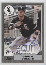 2022 Series 1 1987 Topps Baseball Black 39/199 Gavin Sheets #87BA-GSH Auto 10h2