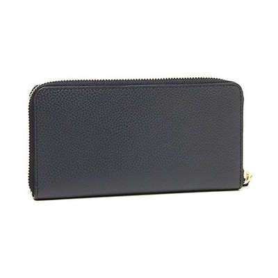 Coach Pebble Leather Accordion Zip Wallet Midnight Blue F16612