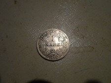 1 Mark Empire 1876 Silver Very Good!!! - 5