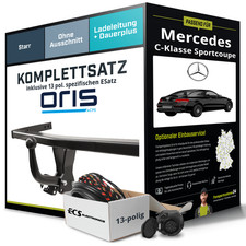 Für MERCEDES C-Klasse Sportcoupe C204 Anhängerkupplung starr +eSatz 13pol 11-15