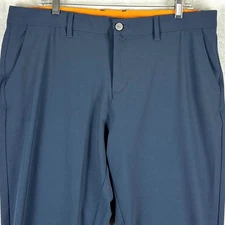 Macade 4 Way Golf Joggers Pants Mens 38S Blue Gray Zip Ankle Performance Preppy