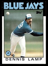1986 Topps #219 Dennis Lamp Card Toronto Blue Jays