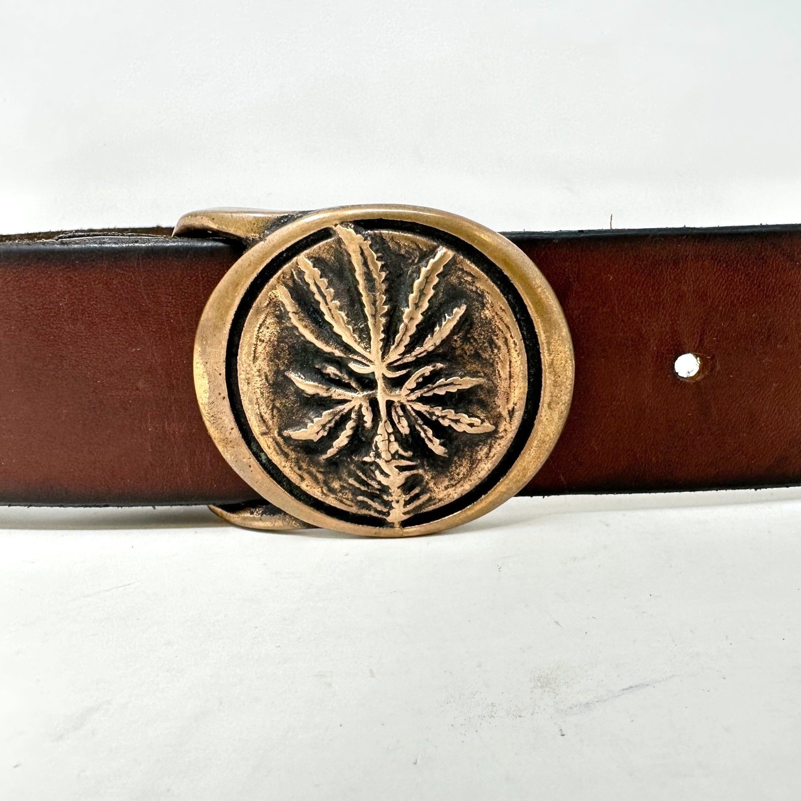 Vintage Tech Ether Guild Sativa Solid Brass Buckl… - image 2