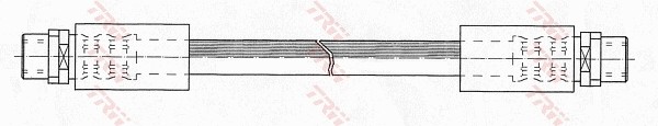 Left TRW-OE PHA294 Brake Hose for AUDI,AUDI (FAW),SKODA,VW,VW (SVW)