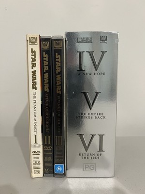 Star Wars Episodes 1, 2, 3 & 4-6 DVD Box Set Lucas Films Empire Strikes Back