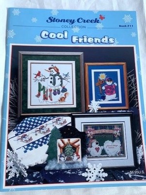 Stoney Creek Cool Friends Cross Stitch Design Book Snowmen Holiday Patterns