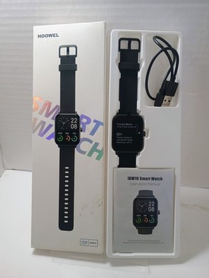 IDW19 Smart Watch 1.8 Inch Color Screen Heart Rate Blood Oxygen Monitor Black
