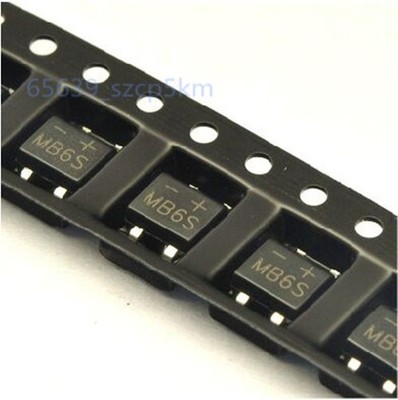 20 pcs bridge MB6S 0.5A 500mA 600V 4-pin SMD SMT SOP4 &ex