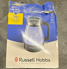 Russell Hobbs Classics Black Glass Cordless Kettle 1.7L 3000W Blue Light