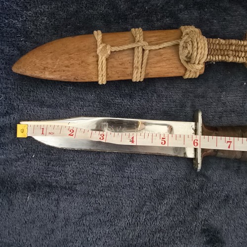 Vintage KA-BAR Military Knife + Sheath Fixed Blade - Picture 6 of 6