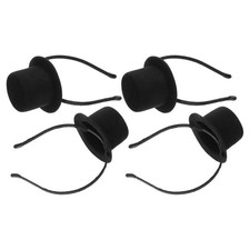 4 Pcs Mini Hat Headband Small Top Bowler Style 20s Headwear Accessory