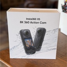 Insta360 X5 8K 360 Action Camera Black USB 2.5in Screen Li-Ion f/2.0